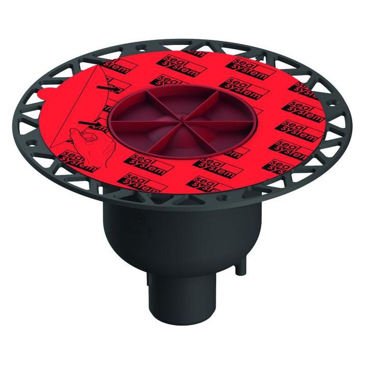 TECE TECEdrainpoint S Ablaufset senkrecht Kunststoff, mit Universalflansch DN 50 (252 mm) (3601600)