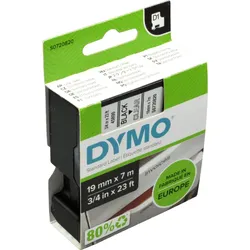 Dymo Label Band D1 45800 (S0720820) schwarz auf transparent  19mm x 7m