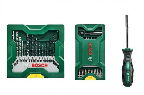 Bosch Accessories Mini X-Lin 2607017655 Bit-Set 41teilig inkl. Bithalter-Schraubendreher