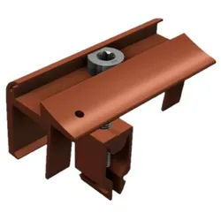Solar Fabrik SF Endklemme RAL8011 orange SL-Rack 30mm