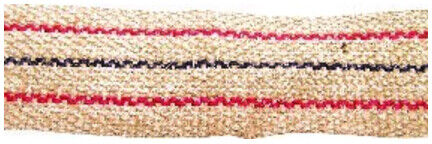 PÖSAMO Sangle en jute couleur naturelle 65,0 mm Rouleau 35 m (250x110) (1300200002)