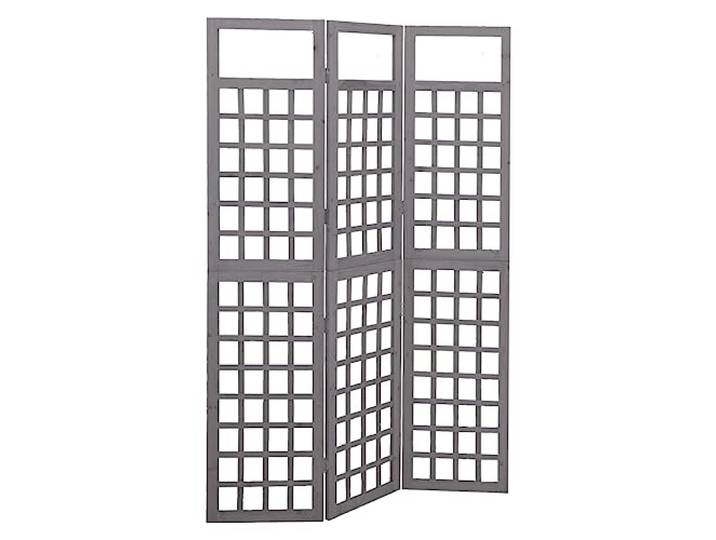 vidaXL Tannenholz Massiv Paravent Spalier 3-TLG. Rankhilfe Raumtrenner Raumteiler Trennwand Umkleide Sichtschutz Spanische Wand Grau 121x180cm