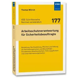Arbeitsschutzverantwortung für Sicherheitsbeauftragte, Fachbücher von Thomas Wilrich