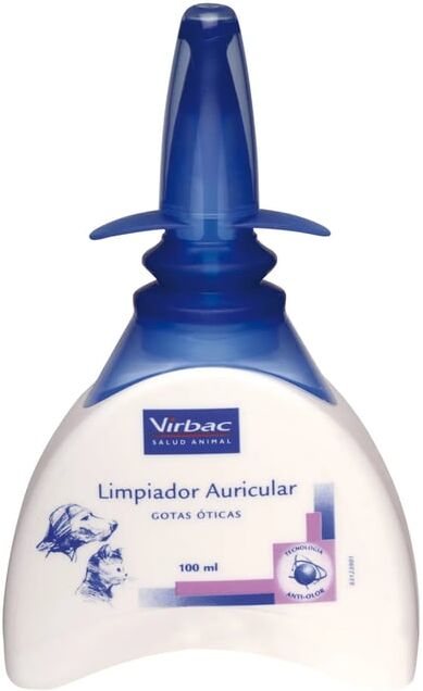 Virbac Solução de Limpeza Auricular Gotas Óticas 100 ml