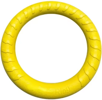 Inspire Picks Interactive EVA Dog Flying Disc & Floating Training Ring Toy yellow 28cm