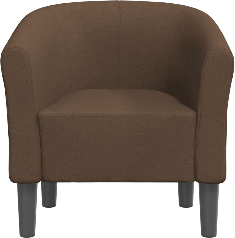vidaXL Chaise cabriolet marron tissu