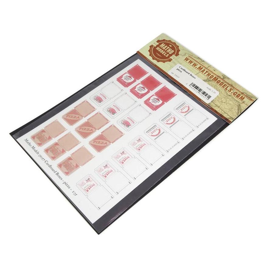 Matho Models Cardboard Boxes - pizza (35057)
