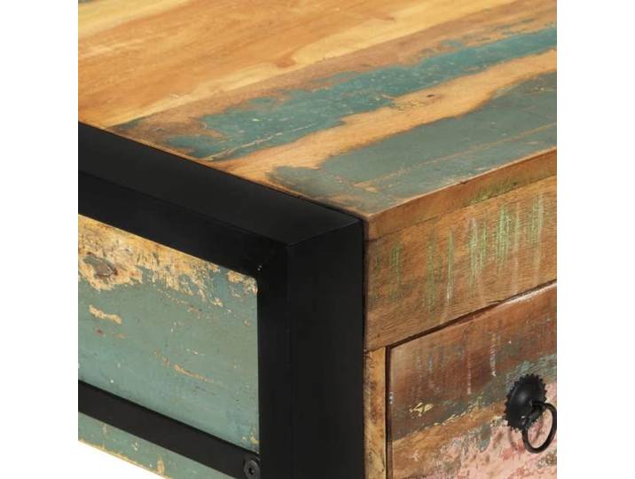 Elégant Bureau moderne compact Multicolore - Bureau Bois de récupération massif PRO8732360338939