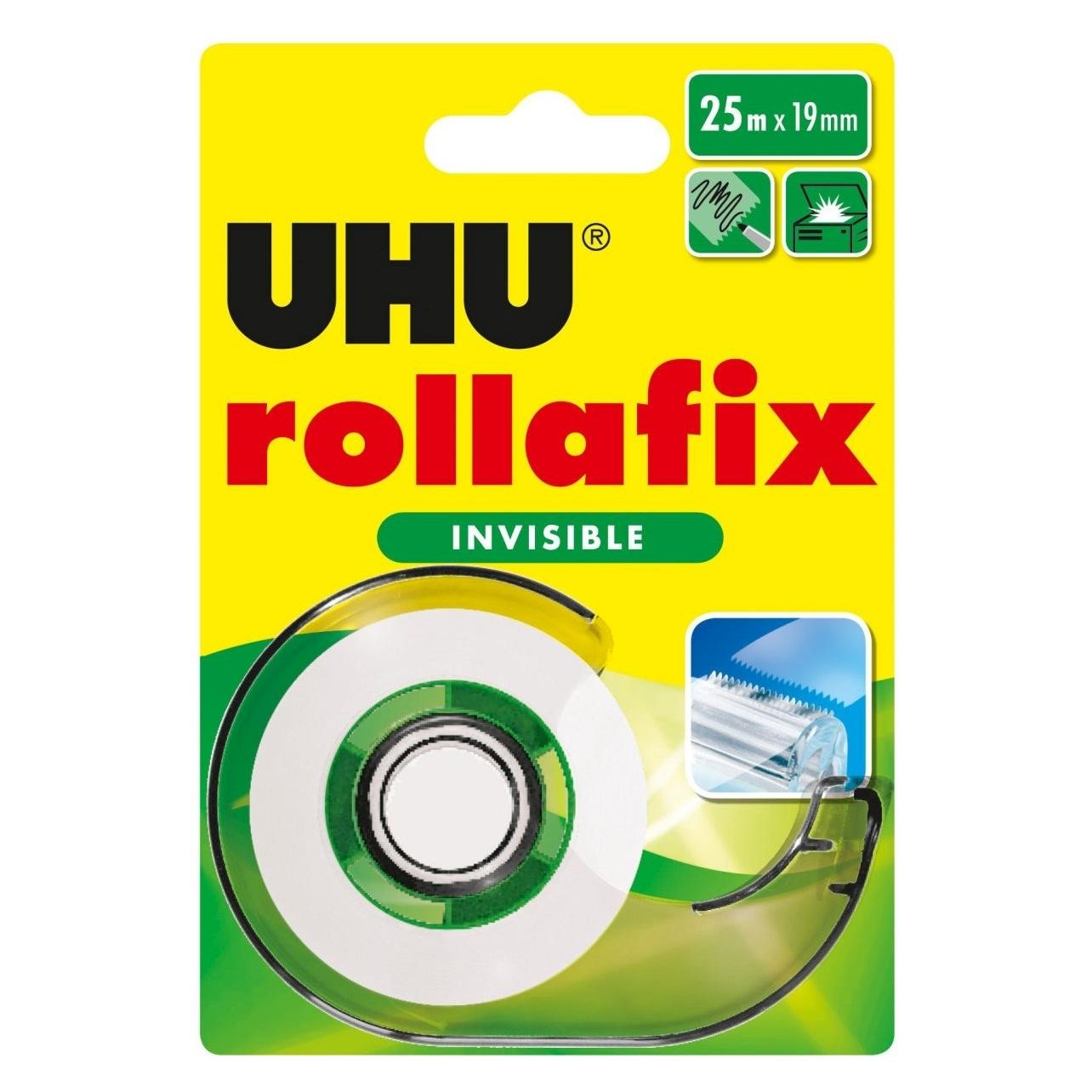 Magni UHU rollafix invisible Abroller + Nachfüllrolle, Infokarte (36970)