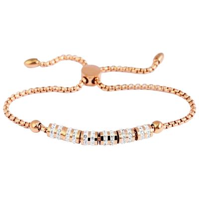 Armband ADELIA´S "Damen Armband aus Edelstahl mit Perle 24 cm", blau, Armbänder, Damen, 24cm, Edelstahl, Armband, Geschenkidee: zeitlos und vielseitig
