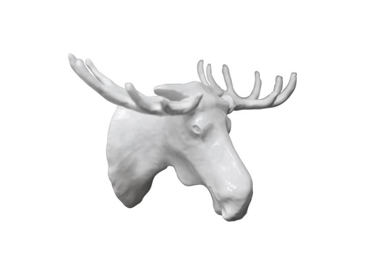 Bosign Patère tête de cerf blanc