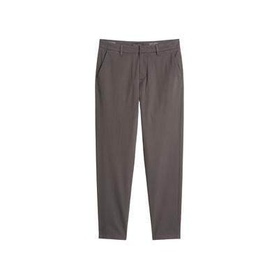 Chinohose MARC O'POLO "MOROT TAPERED", Herren, Gr. 32, Länge 32, braun (charcoal), Web, Obermaterial: 96% Baumwolle, 4% Elasthan, tapered fit lang, Hosen Chinohose, Model Morot tapered fit