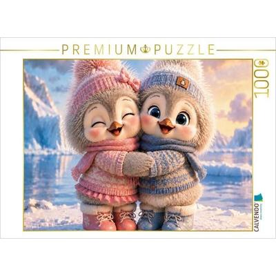 CALVENDO Puzzle Winterfreunde für immer | 1000 Teile Lege-Größe 64x48cm Foto-Puzzle für glückliche Stunden