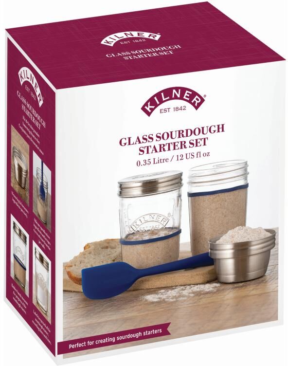Einmachglas KILNER "Starter-Set 350 ml, 2 Stück", transparent, Glas, Lebensmittelaufbewahrungsbehälter, Einmachglas transparent Einheitsgröße