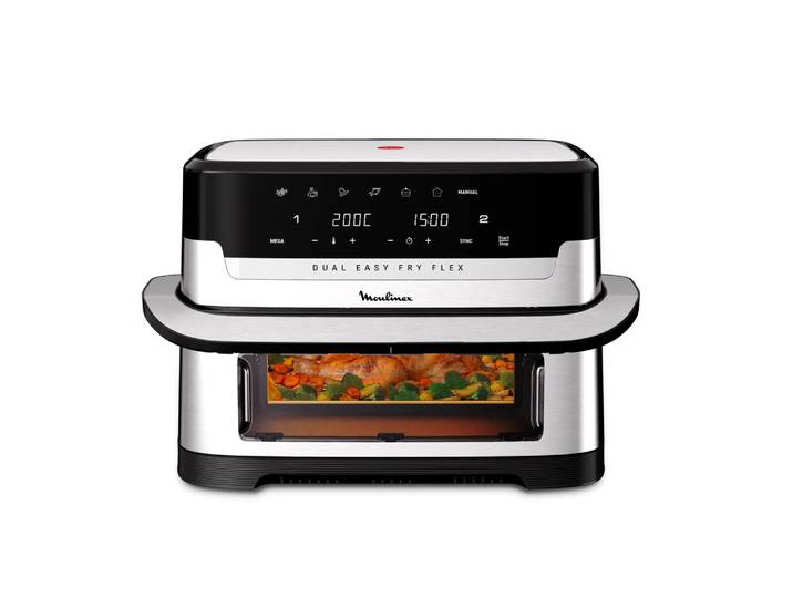 Friteuse sans huile Moulinex Easy Fry Flex Dual 9L inox EZ922DF0