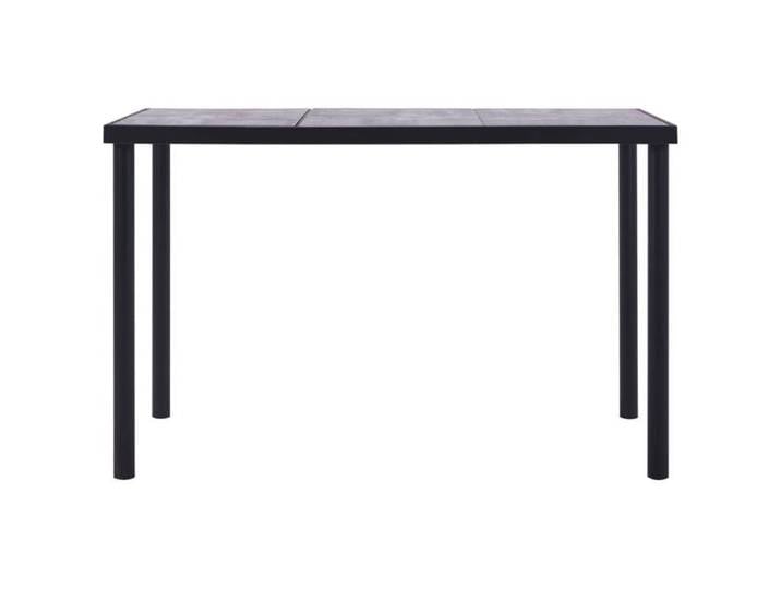 Remise Table Salon intérieur - Noir - Table à manger - Noir et gris béton - 160x80x75cm - MDF_hyx55x