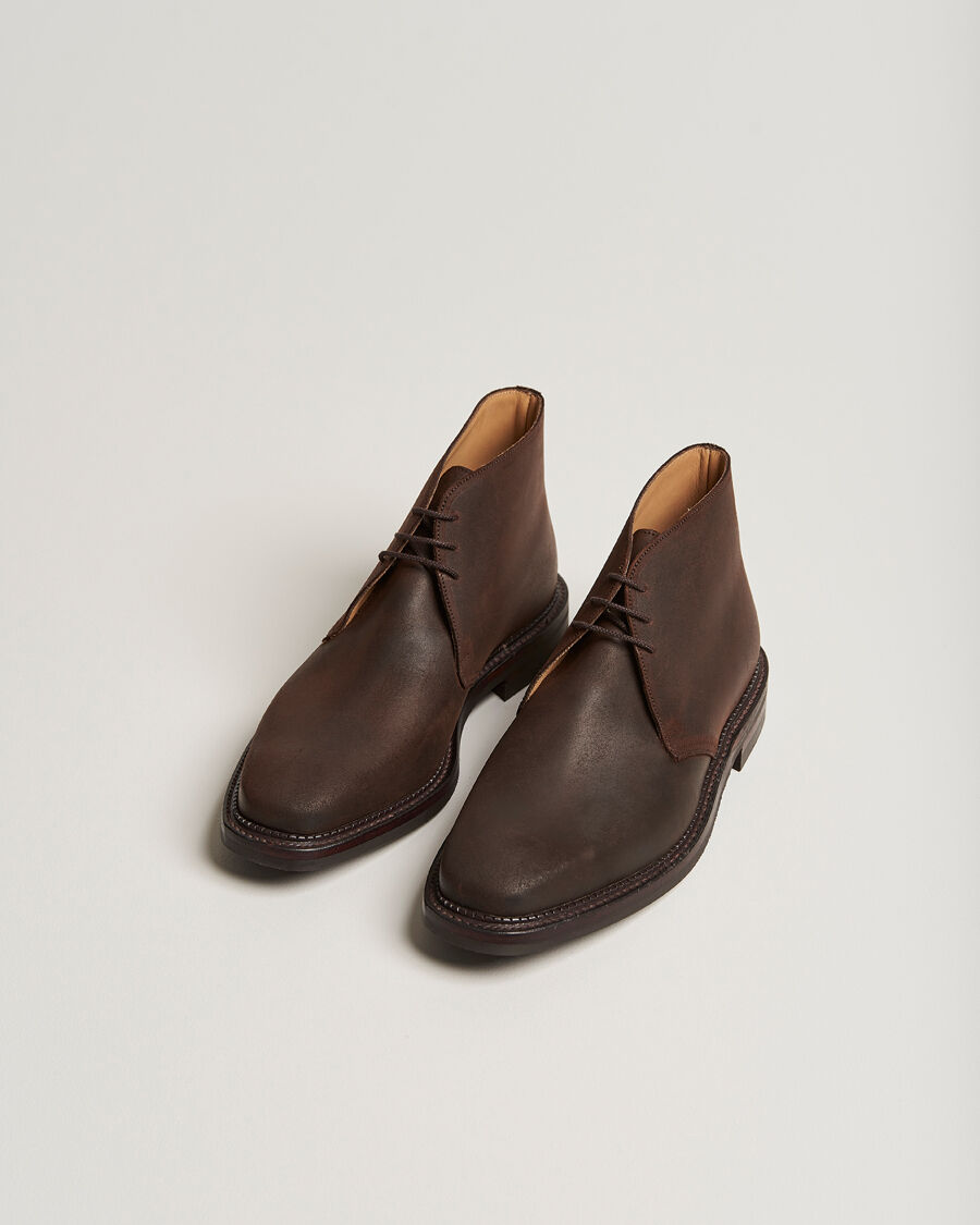 Crockett & Jones Molton Chukka Dk Brown Rough-Out Suede men EU40,5 Brun