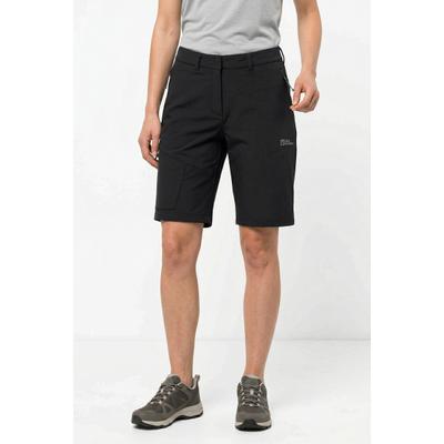Shorts JACK WOLFSKIN "PICO TRAIL SHORTS W", Damen, Gr. 44, N-Gr, schwarz, Obermaterial: 100% Polyester, Hosen Shorts, mit zwei Hüfttaschen, winddicht, atmungsaktiv, längerer Bermudaschnitt