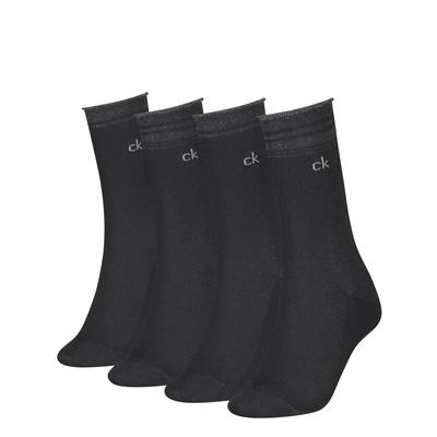 Socken CALVIN KLEIN, Damen, schwarz, Obermaterial: 72% Baumwolle, 22% Polyamid, 4% metallisierte Fasern, 2% Elasthan, Socken Socken