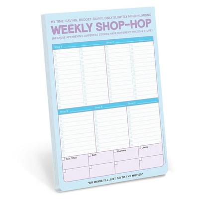 Knock Knock Weekly Shop-Hop Pad with Magnet (Pastel Version), von Knock Knock, Workman, 978-1-68349-458-4