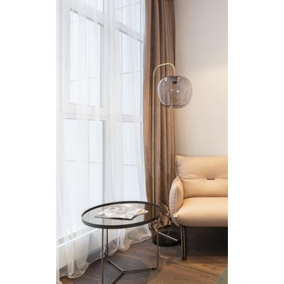 Vorhang HOME WOHNIDEEN "CROSTA" Gr. 6, weiß, B:375cm H:145cm, Polyester, Gardinen, Faltenbandstore Leinenstruktur CROSTA
