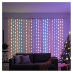 Cortina, Lichterkette, LED-Vorhang mit 240 LEDs, RGB, IP44 (6 m)