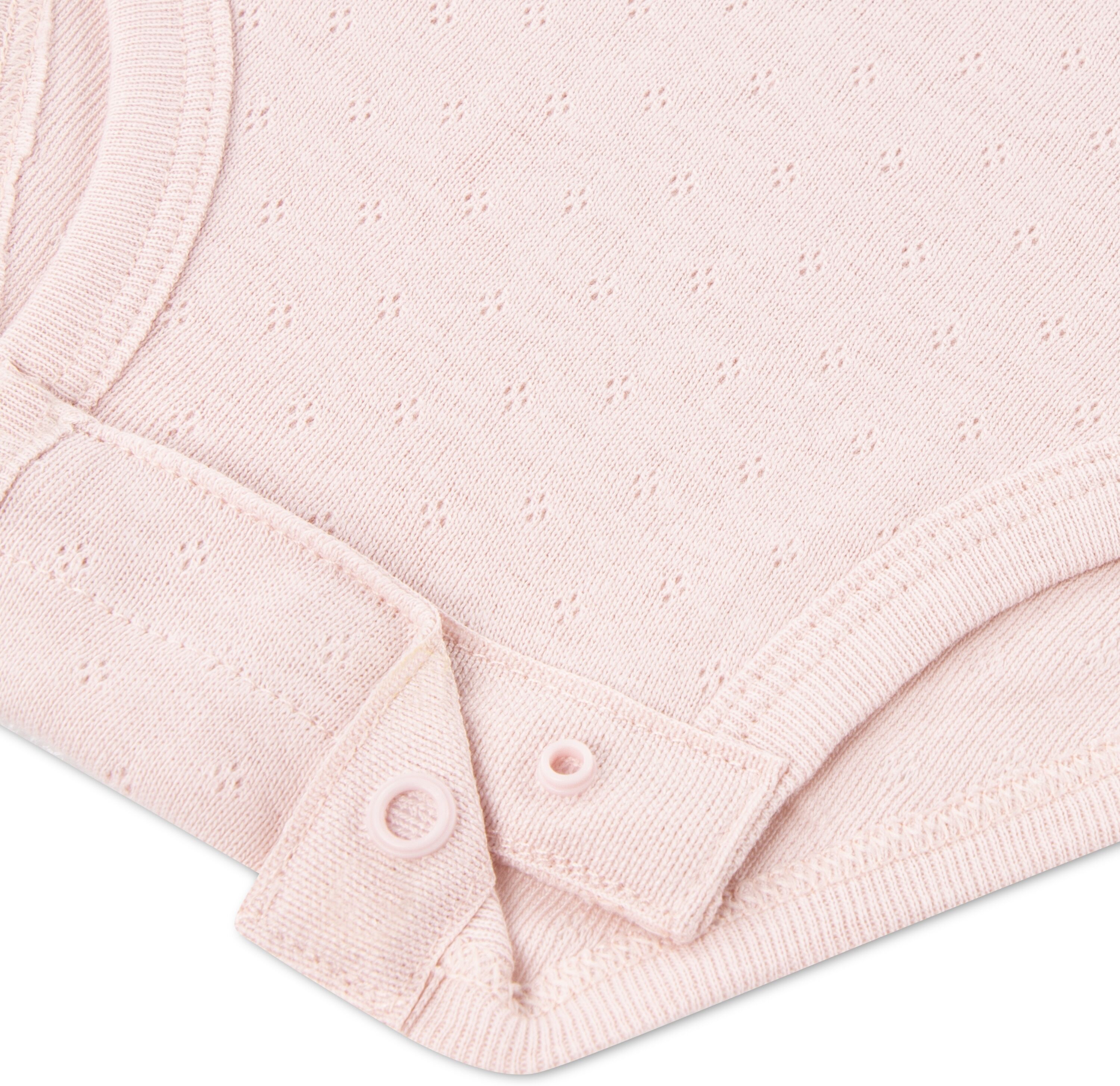 Body HUGGIES BABYWEAR "HUGB 3PK BODYSUIT", Jungen, Gr. 4 (9M/74), N-Gr, rosa (huggies peachskin), Jersey, Obermaterial: 100% Baumwolle, Basic, Rundhals, Bodys Body, aus Baumwolle huggies peachskin 4 (9M/74), N-Gr