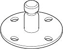 Dornbracht Wandscheibe Brausehalter 09301104190 45x45x25