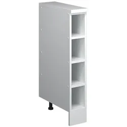 Vicco, Regal, Dachschrägenschrank Rion, Weiss/Weiss, 15 x 46 cm ohne Schräge, offen (46 x 15 x 83.80 cm)