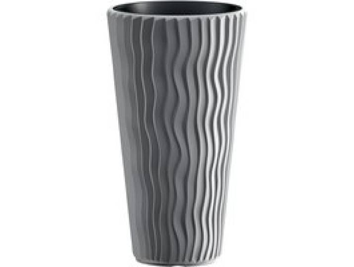 PROSPERPLAST Pot de fleurs Sandy Slim (gris, l 30 x H 53 x P 30 cm)