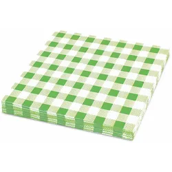 VEPATIM 2000x Servietten Prägeservietten 33 x 33cm 1-lagig KARO grün