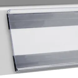 Scannerschiene DBR, magnetisch, mit C-Raste 80 mm | 100 mm, PVC, transparent