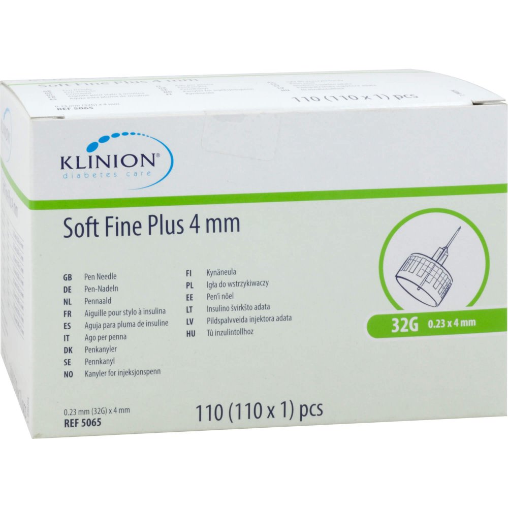 Mediq Deutschland GmbH Klinion Soft fine plus Kanülen 4mm 32g 0,23mm 10179649
