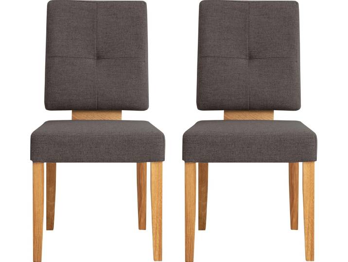 OTTO home Esszimmerstuhl Ponza Polsterstuhl (Set, 2 St), Gestell Eiche massiv geölt, Esszimmer Bestseller