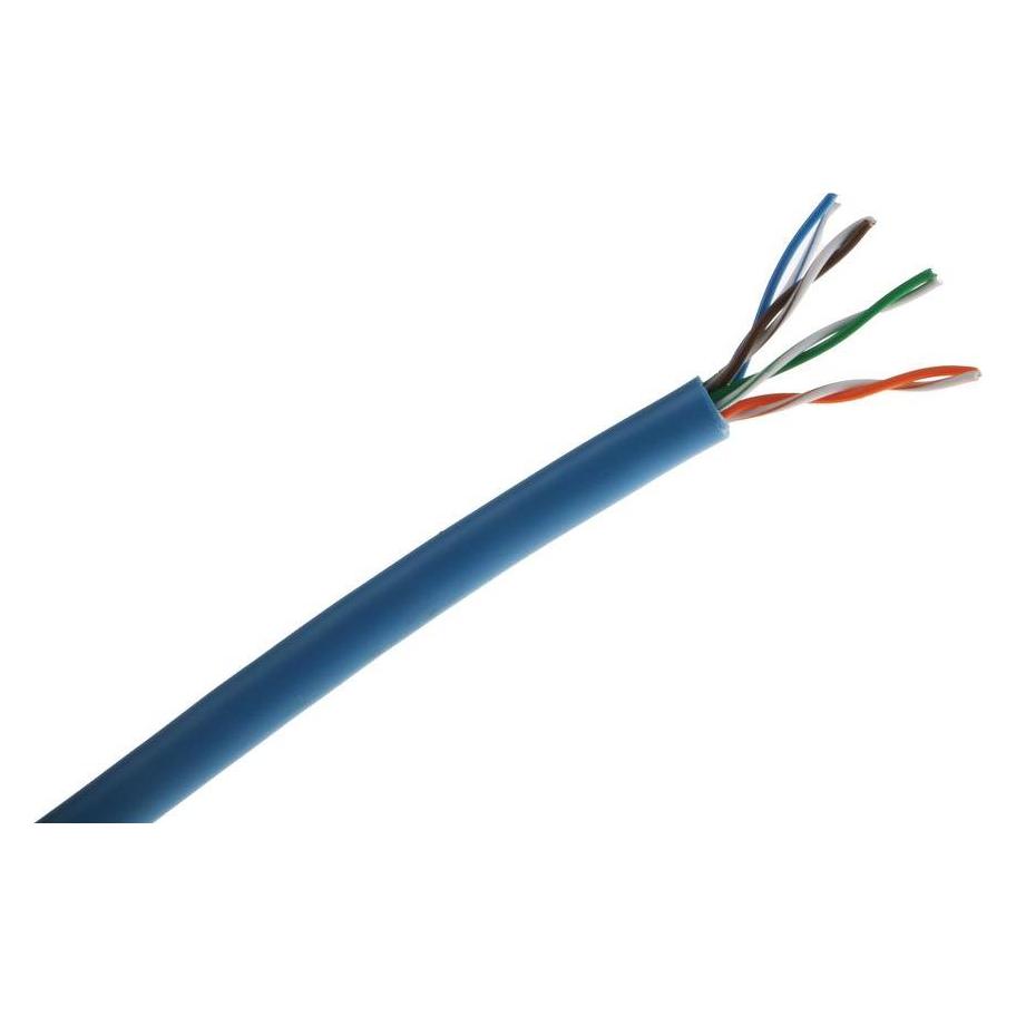 RS PRO Blue Cat5 plus UTP patch cable,50m (U/UTP, CAT5, 50 m) (8124781)