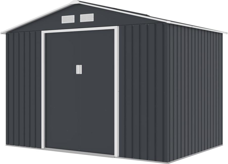 Gartenhaus PHOENIX C - 277x195x203 cm / 5,4 m2 - dunkelgrau