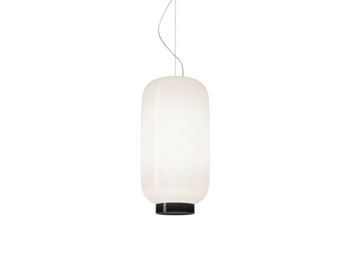 Foscarini Pendelleuchte Chouchin, LED, handgefertigter Glasschir