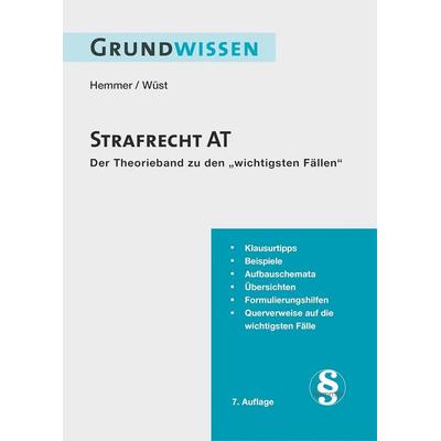 Grundwissen Strafrecht AT, Paperback von Karl-Edmund Hemmer,Achim Wüst, Hemmer/Wüst