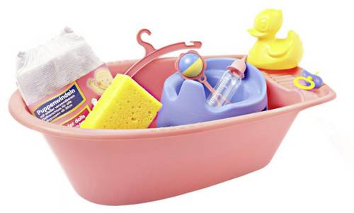 Vedes Puppen-Badewanne mit Zubehör ca. 40cm 914