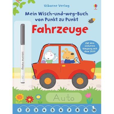 Mein Wisch-und-weg-Buch von Punkt zu Punkt: Fahrzeuge, Taschenbuch von Felicity Brooks, Usborne, 978-1-78232-857-5