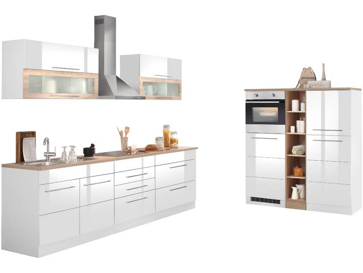 KOCHSTATION KS-Wien Breite 430 cm, wahlweise mit E-Geräten und Induktion