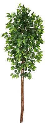 Nearly Natural 6' Artificial Double Trunk Ficus Tree without Pot