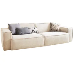 KAWOLA Sofa SAMU 2-Sitzer Stoff creme