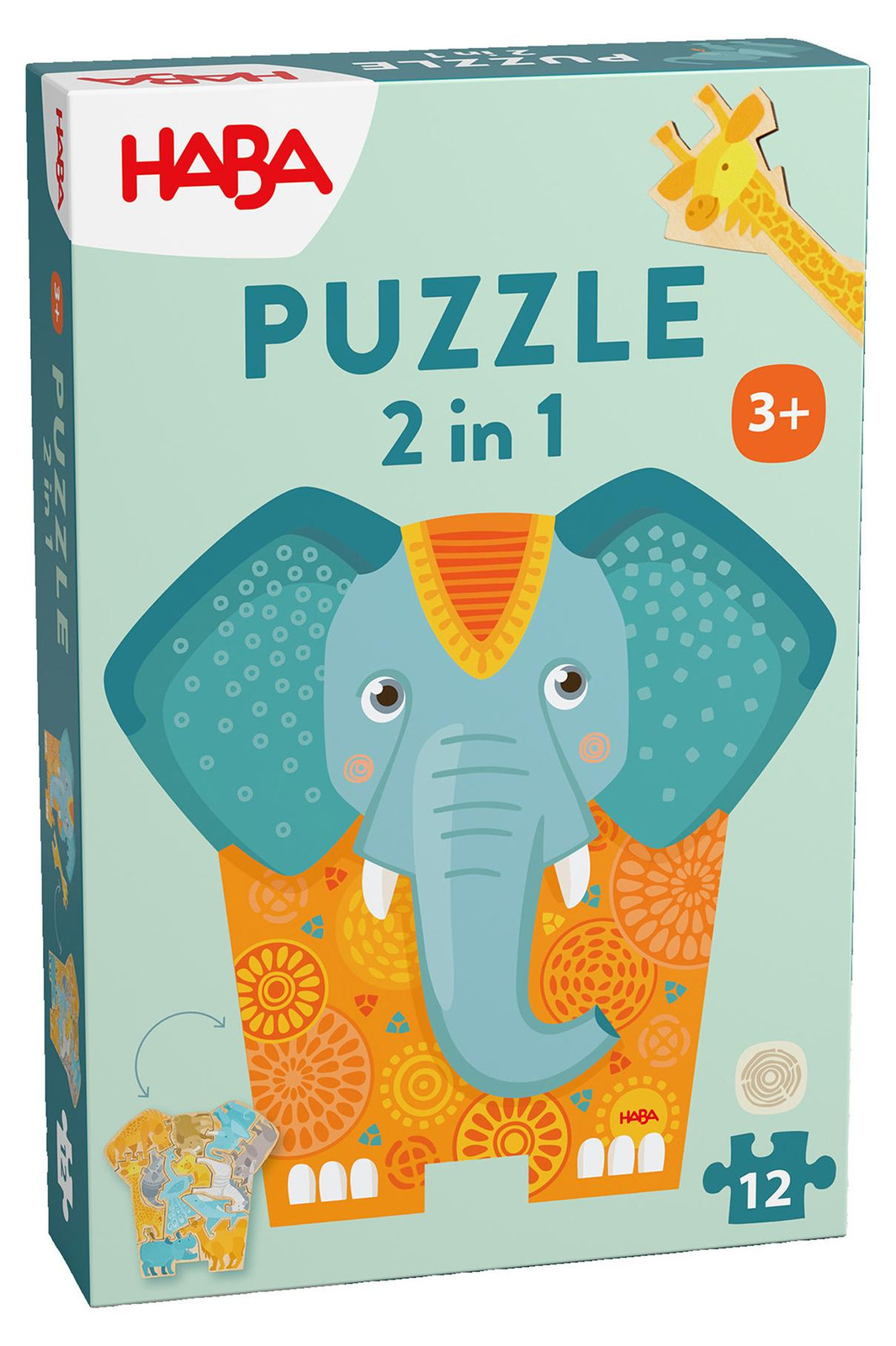 Haba 2-in-1 Puzzel Olifant