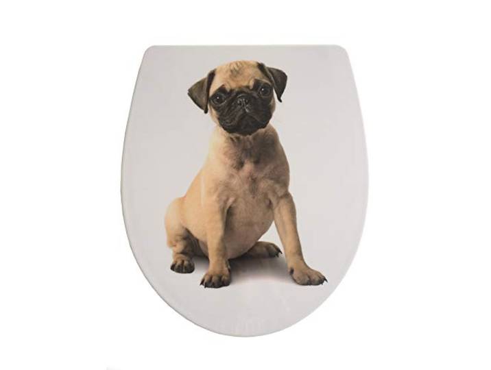 ADOB, Design WC Sitz Klobrille Klodeckel Mops Absenkautomatik, abnehmbar zur Reinigung, 60875