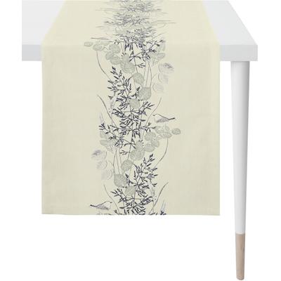 Tischläufer APELT "5250 HERBSTZEIT, Jacquard, Herbstdeko, Herbst", weiß, B:46cm L:140cm, Polyester, Viskose, Tischdecken