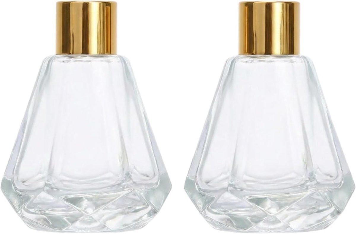 Dailygoods Diffuserfles 60ml - Glazen fles voor aromatherapie en geurstokjes
