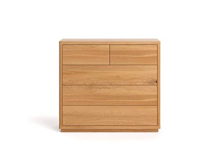 Danzz Klassische Holzkommode Soma für elegant Wohnzimmer, Schrank aus echtem Holz, 100x40x90 cm
