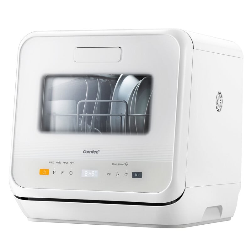 Comfee CDWMTO201D(W) Tafelmodel vaatwasser met 6+3 programma's, wit
