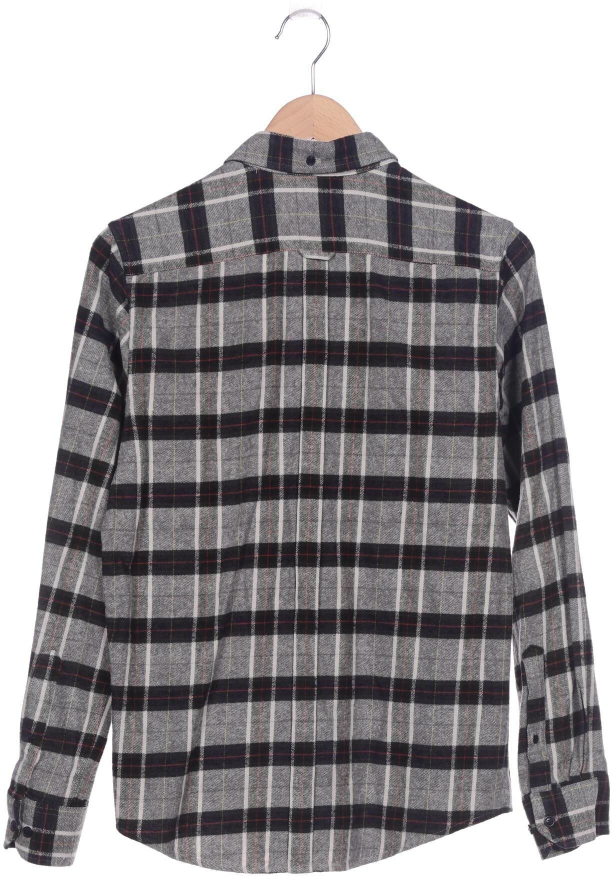 Ben Sherman Herren Hemd, Grau, Gr. S, Baumwolle - Second Hand